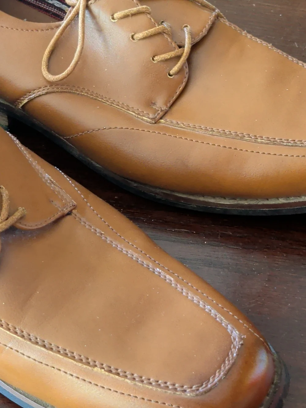 Arizona Jean Company Men’s Brown Leather Derby Oxfords